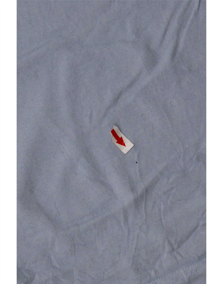 T-shirt da uomo Asics Top XL in cotone a righe blu