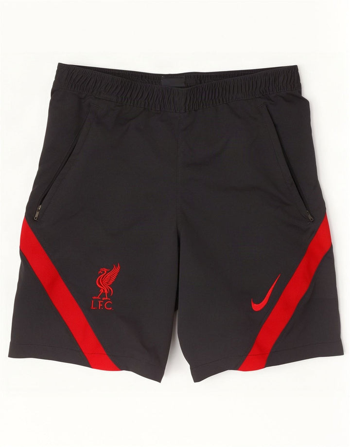 Pantaloncini sportivi Nike Liverpool da uomo, piccoli, in poliestere color block grigio