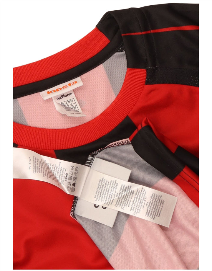 KIPSTA T-shirt grafica da uomo Top grande in poliestere a righe rosse
