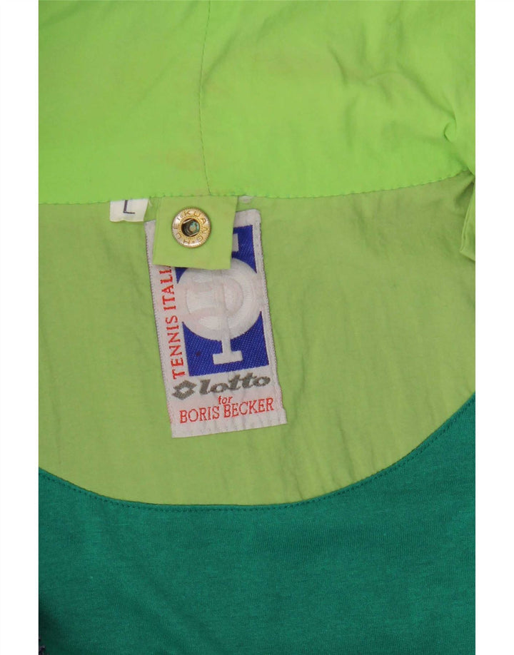 Giacca a vento da uomo Lotto Large verde color block
