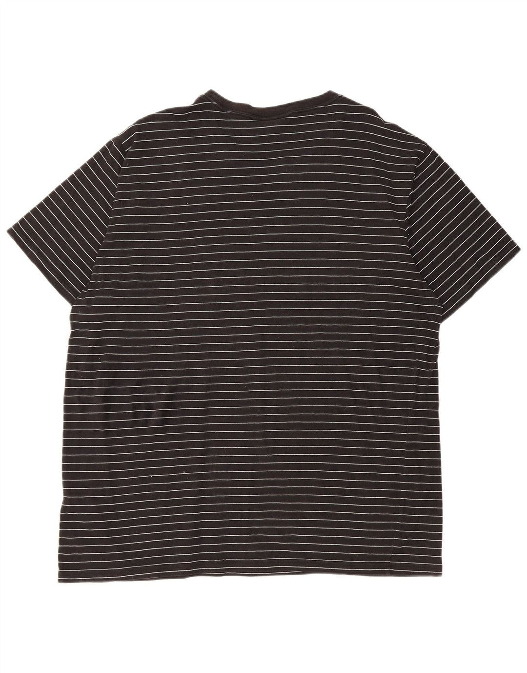 VOLCOM Mens T-Shirt Top 2XL Black Striped Cotton