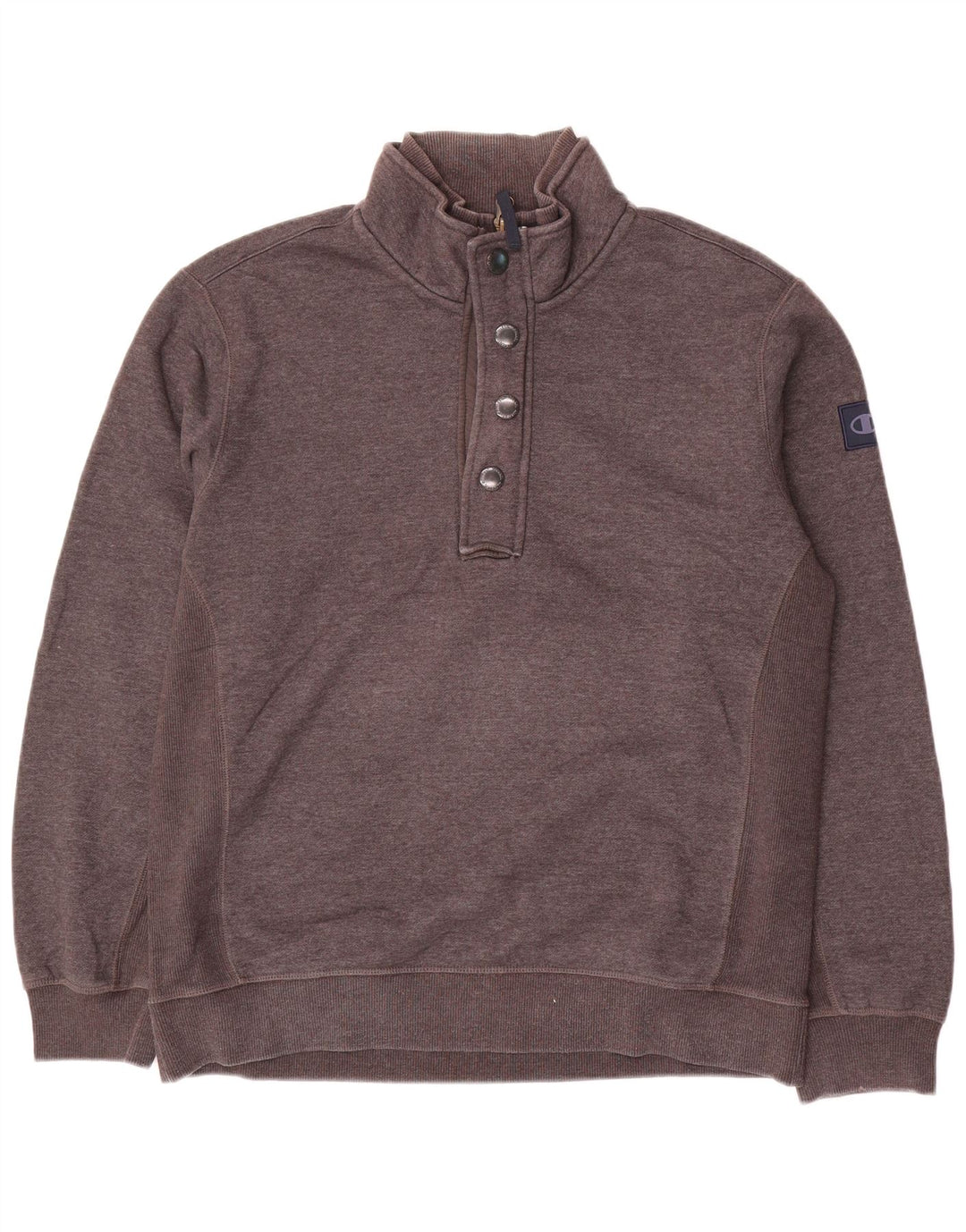 Felpa Champion da uomo con zip 1/4, XL, cotone grigio