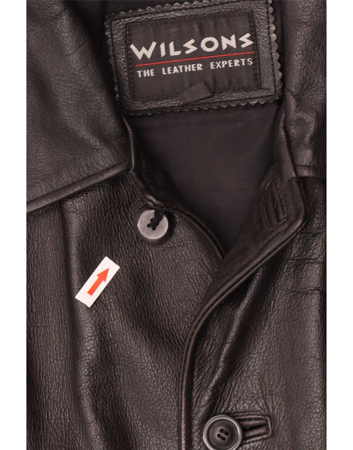 Giacca in pelle da uomo Wilsons UK 38 media nera