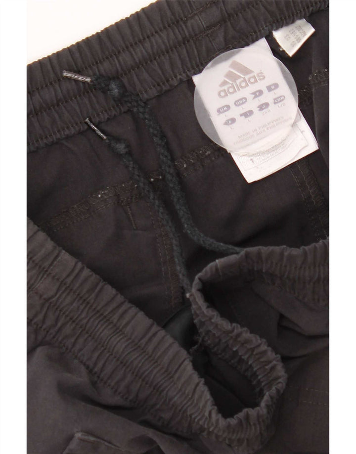 Pantaloncini sportivi da uomo Adidas Bermuda grandi neri in poliestere