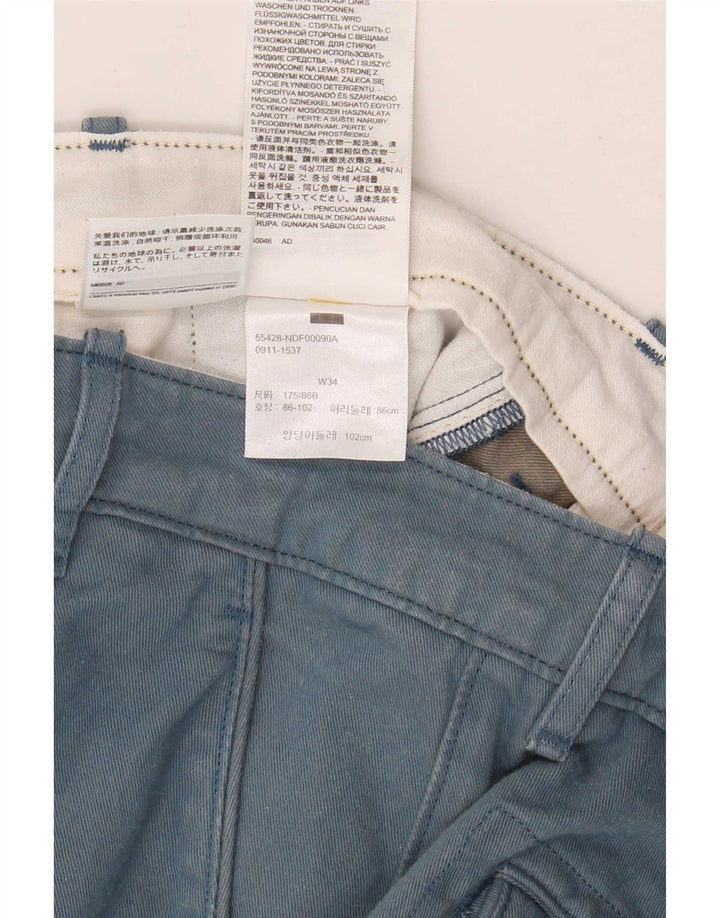Pantaloncini chino da uomo Levi's W34 Large in cotone blu