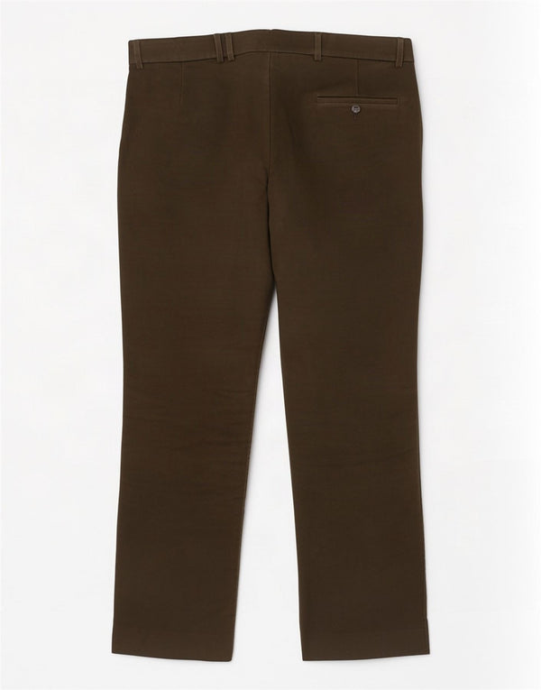 Pantaloni da abito dritti da uomo Barbour W36 L31 cotone kaki