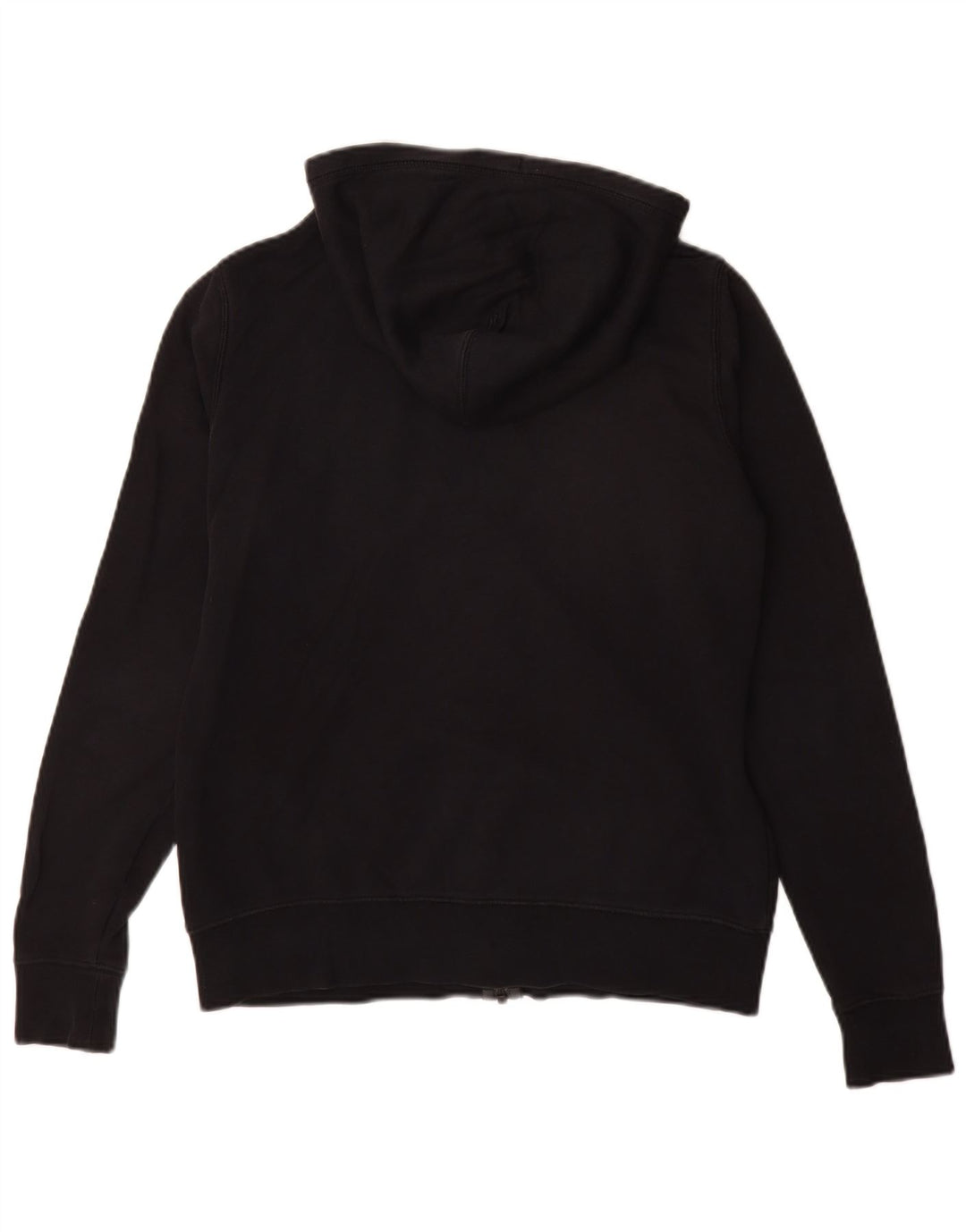 Maglione con cappuccio e zip da donna NIKE UK 16 grande cotone nero