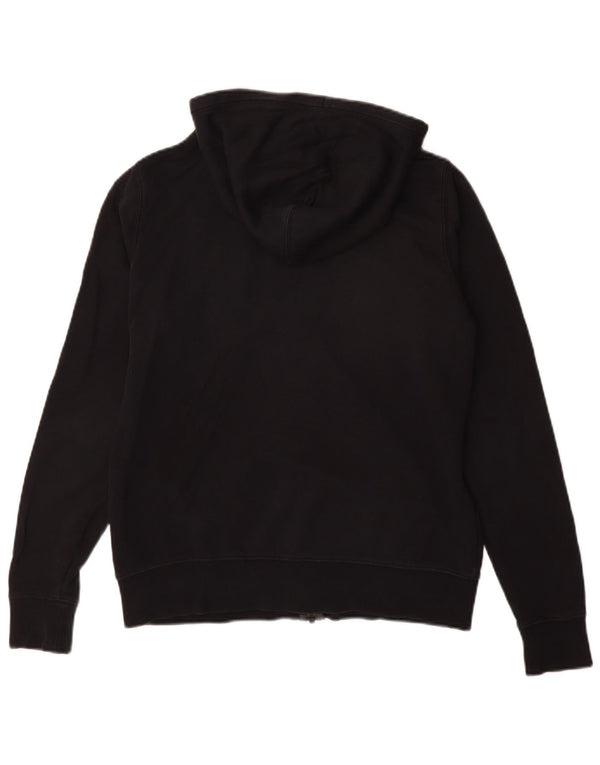 Maglione con cappuccio e zip da donna NIKE UK 16 grande cotone nero