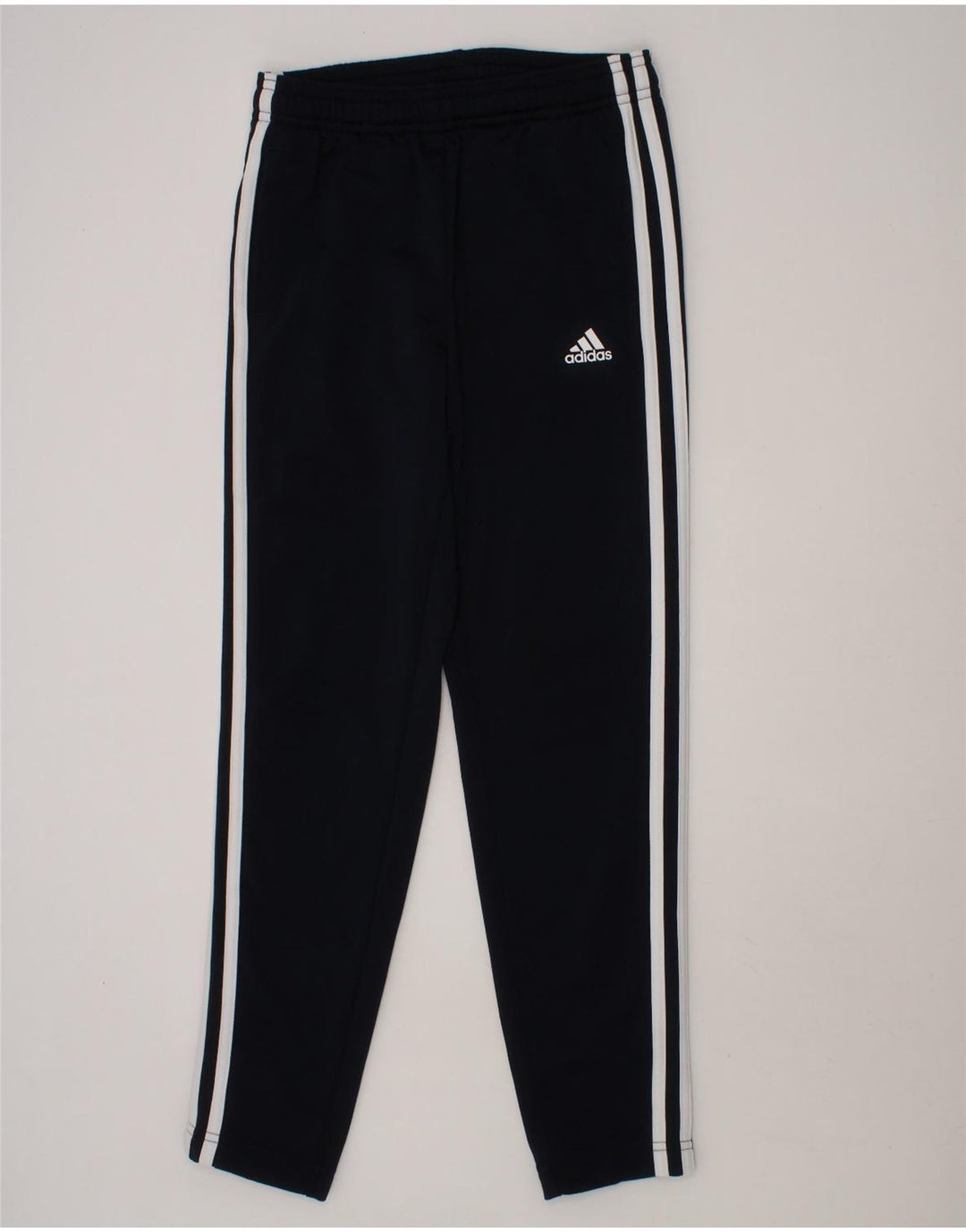 ADIDAS Boys Tracksuit Trousers 9-10 Years Navy Blue Polyester Vintage Adidas and Second-Hand Adidas from Messina Hembry 