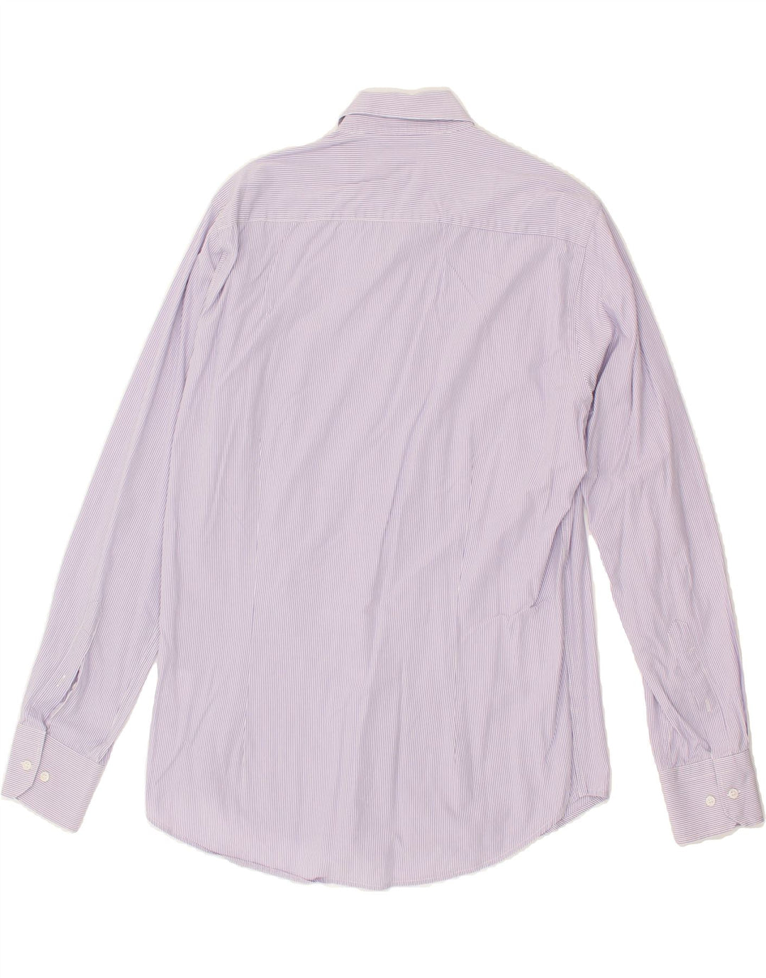 DACK'S Mens Slim Fit Shirt Large Purple Pinstripe Cotton | Vintage Dack's | Thrift | Second-Hand Dack's | Used Clothing | Messina Hembry 
