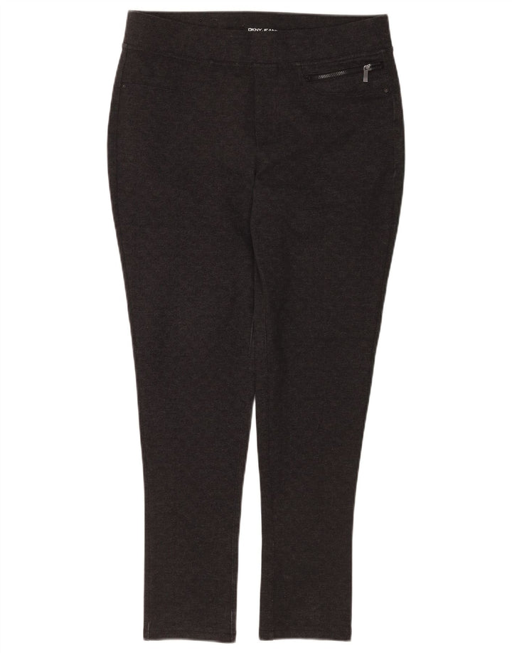 Pantaloni casual skinny da donna Dkny medi W30 L28 poliestere a quadri grigi
