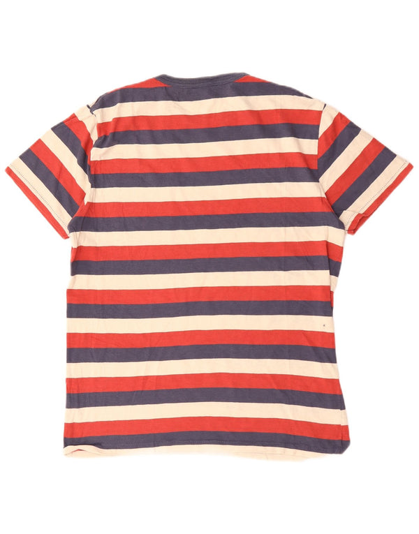 T-shirt da uomo J. Crew Top in cotone a righe multicolore medio