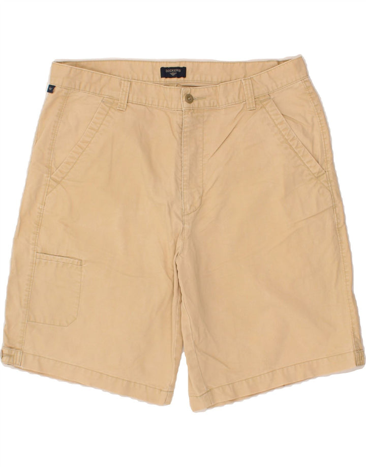 DOCKERS Mens Relaxed Fit Cargo Shorts W38 XL Beige Cotton Vintage Dockers and Second-Hand Dockers from Messina Hembry 