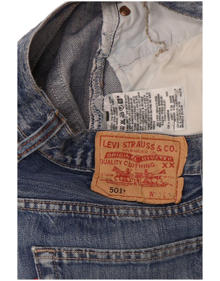 Levi's Uomo 501 Jeans dritti W33 L27 Cotone Blu