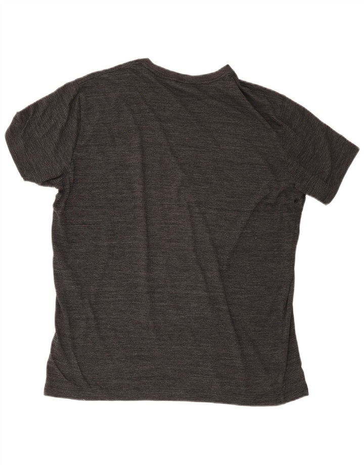 T-shirt da uomo Diesel Top XL in cotone chiazzato grigio