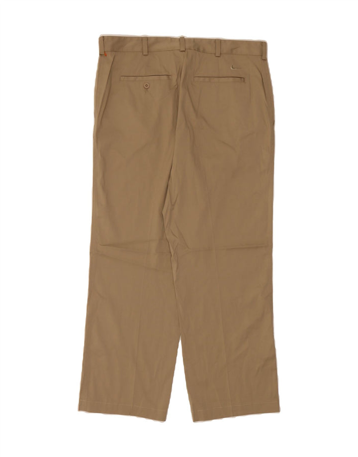 NIKE Mens Straight Chino Trousers W36 L30 Beige Polyester Vintage Nike and Second-Hand Nike from Messina Hembry 