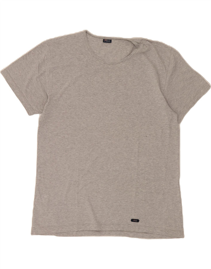 FILA Mens T-Shirt Top Medium Grey Vintage Fila and Second-Hand Fila from Messina Hembry 