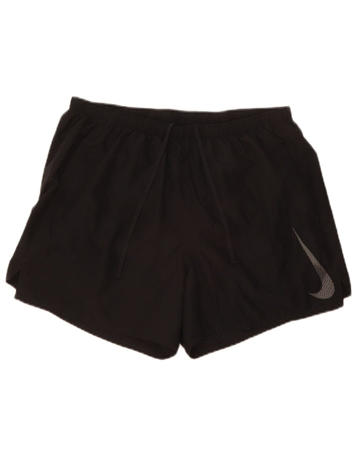 Pantaloncini sportivi Nike Dri Fit Graphic da uomo, grandi, in poliestere nero
