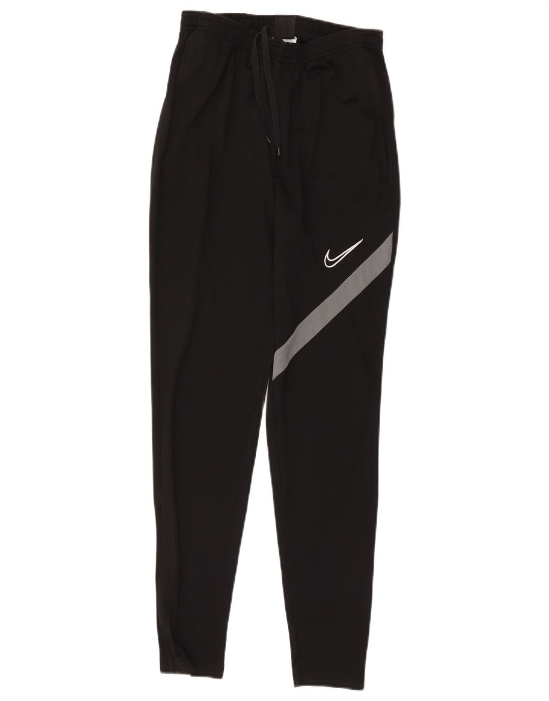 Pantaloni da tuta con grafica Nike Dri Fit da donna UK 8 Small Poliestere nero