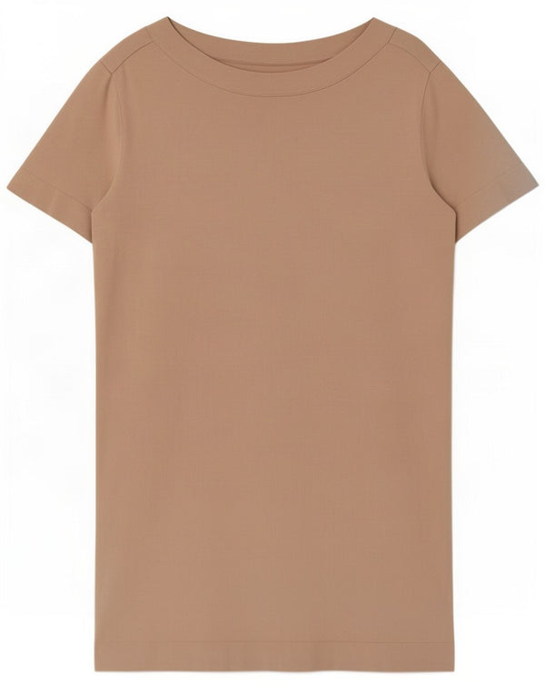 Cos Abito a trapezio oversize da donna UK 10 Small Beige Viscosa