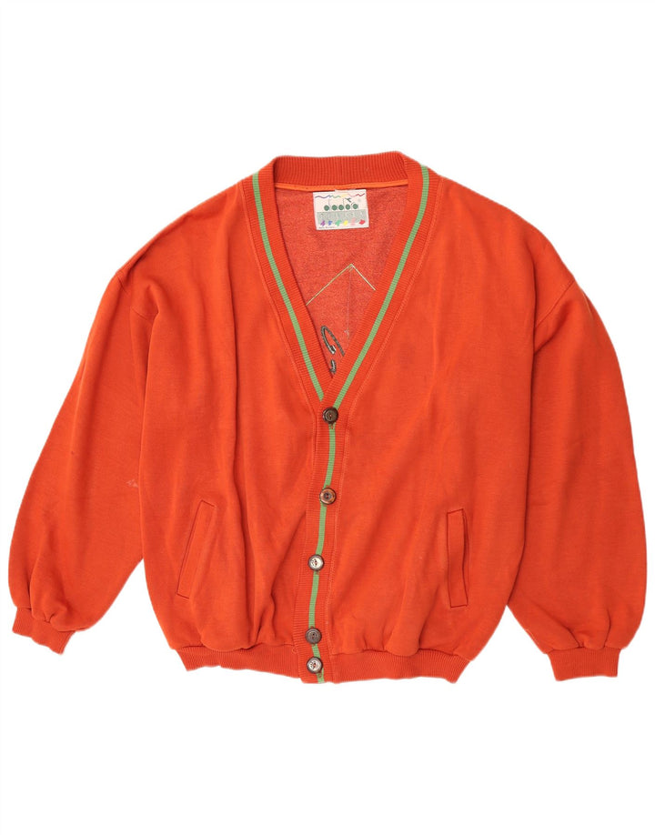 Maglione cardigan grafico da uomo Diadora XL arancione
