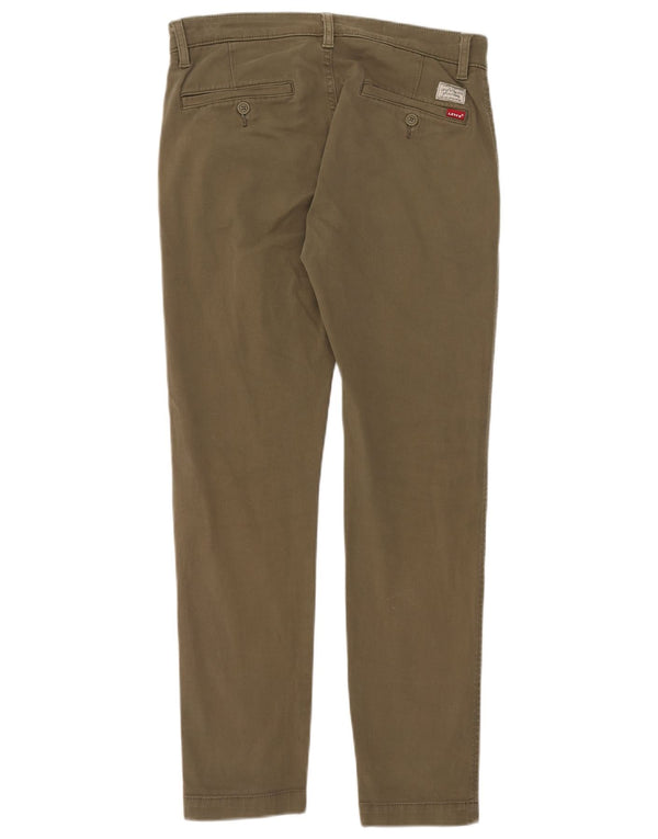 Pantaloni chino slim affusolati da uomo Levi's W30 L30 cotone kaki