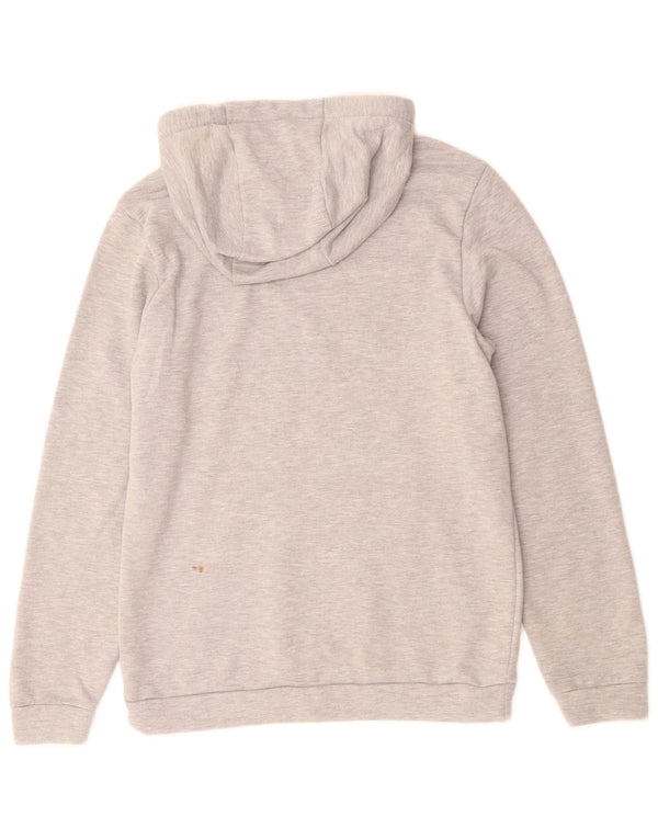 Felpa con cappuccio grafica Nike Dri Fit da donna UK 10 piccola grigia chiazzata