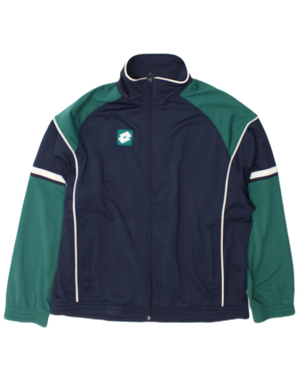 Giacca da tuta da uomo Lotto UK 44/46 2XL Blu navy Colorblock