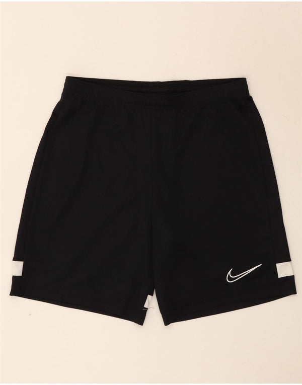 Pantaloncini sportivi Nike da uomo Dri Fit piccoli in poliestere color block nero