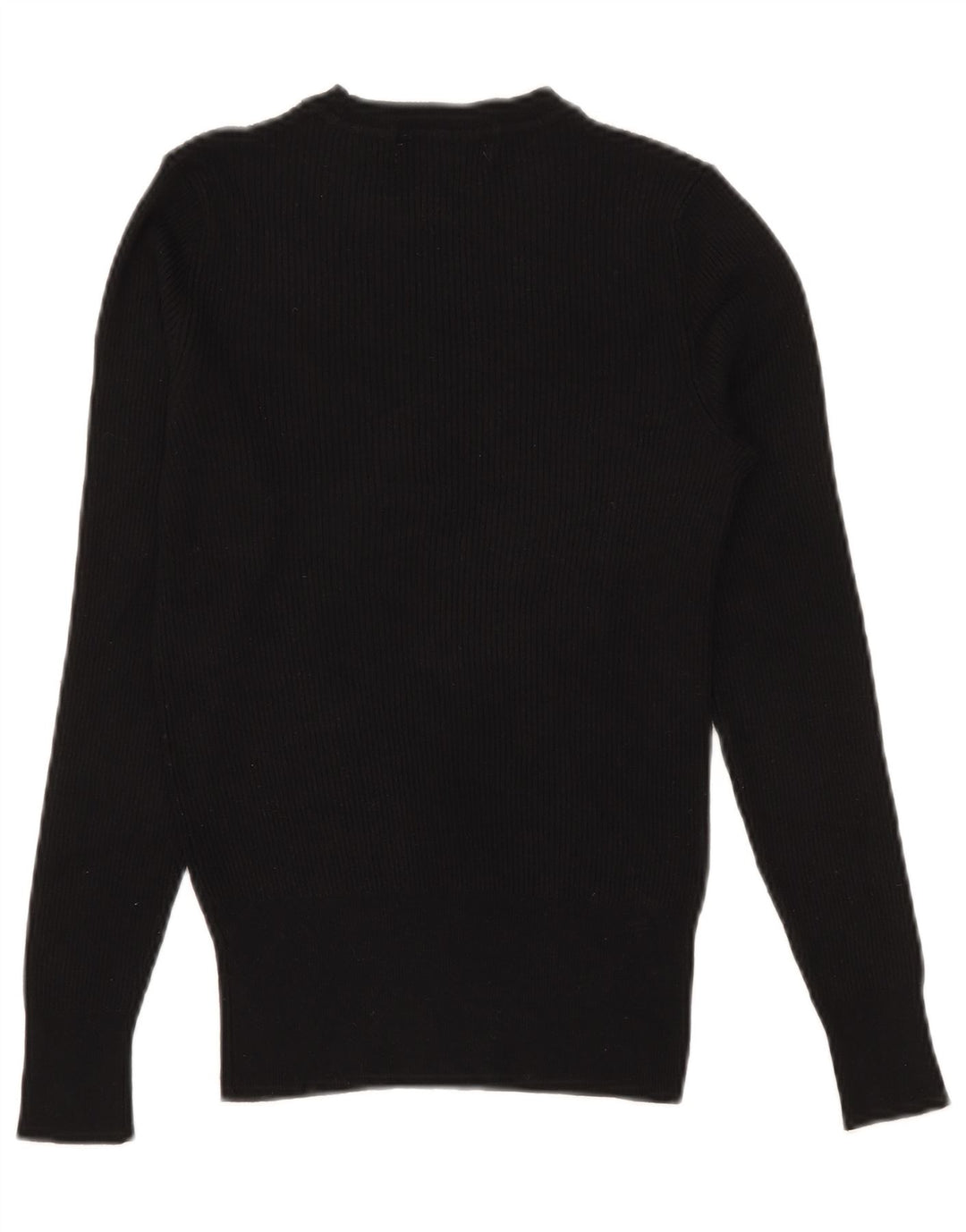 Maglione maglione girocollo da donna Marks & Spencer UK 10 piccolo nero