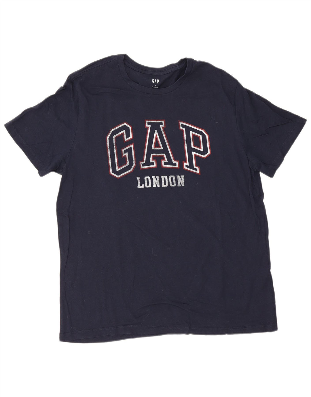 Gap T-shirt grafica da uomo Top Large in cotone blu navy