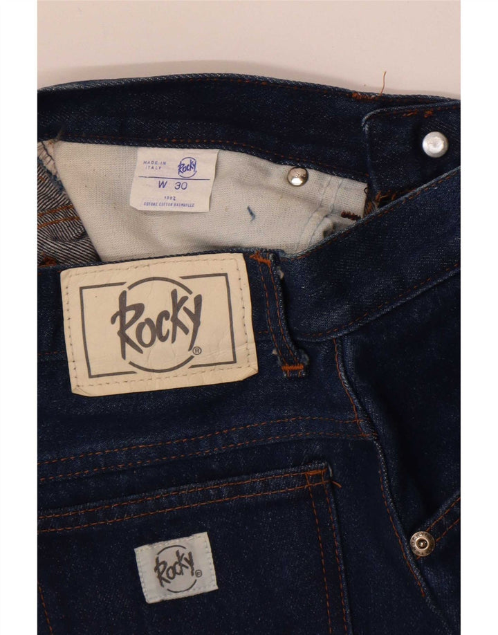 Gonna in denim da donna Rocky media W30 in cotone blu