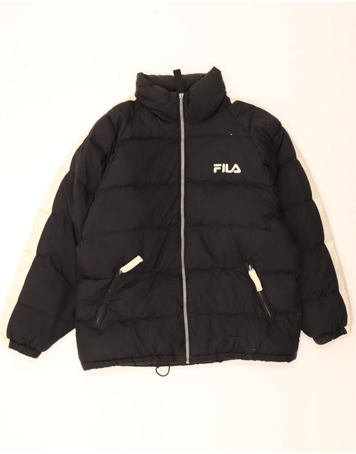 Giacca imbottita da uomo Fila UK 40 Large Nero Colourblock Poliestere