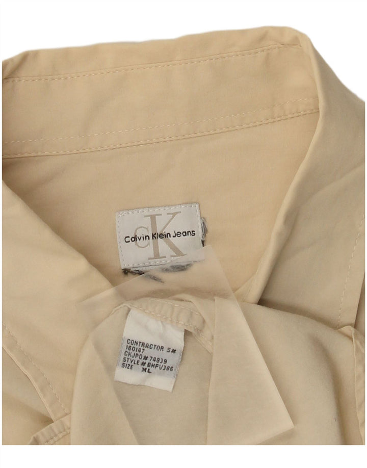 Camicia da uomo Calvin Klein Jeans XL Beige