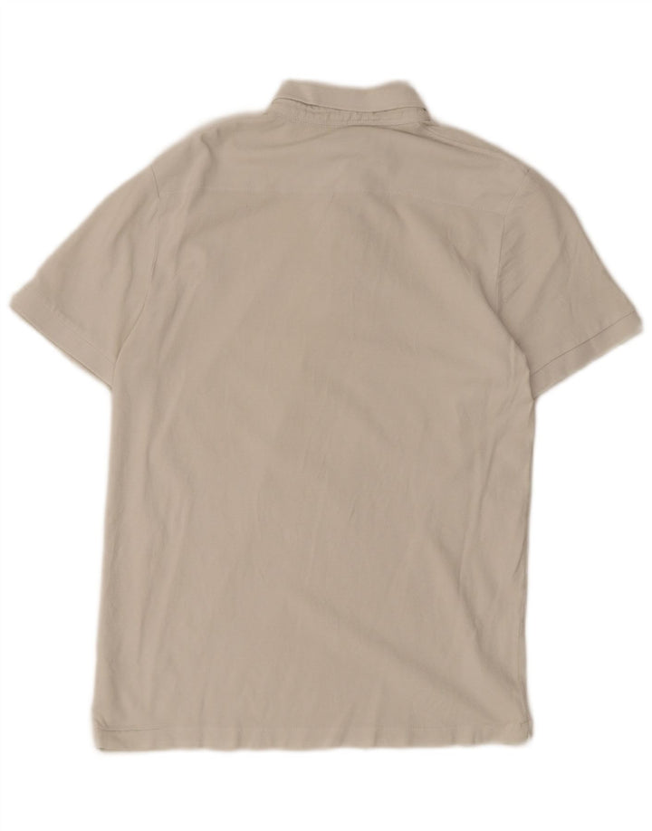 FRENCH CONNECTION Polo da uomo vestibilità regolare piccola in cotone bianco sporco