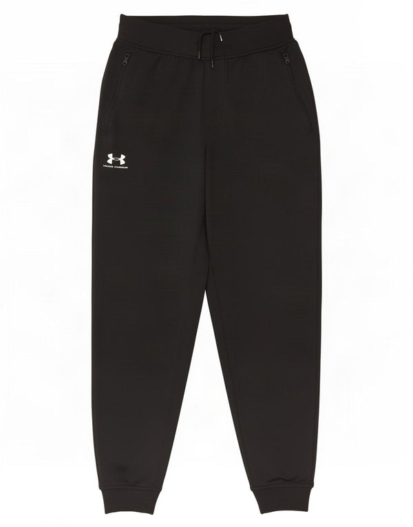 Pantaloni da tuta da uomo Under Armour da jogging medio poliestere nero