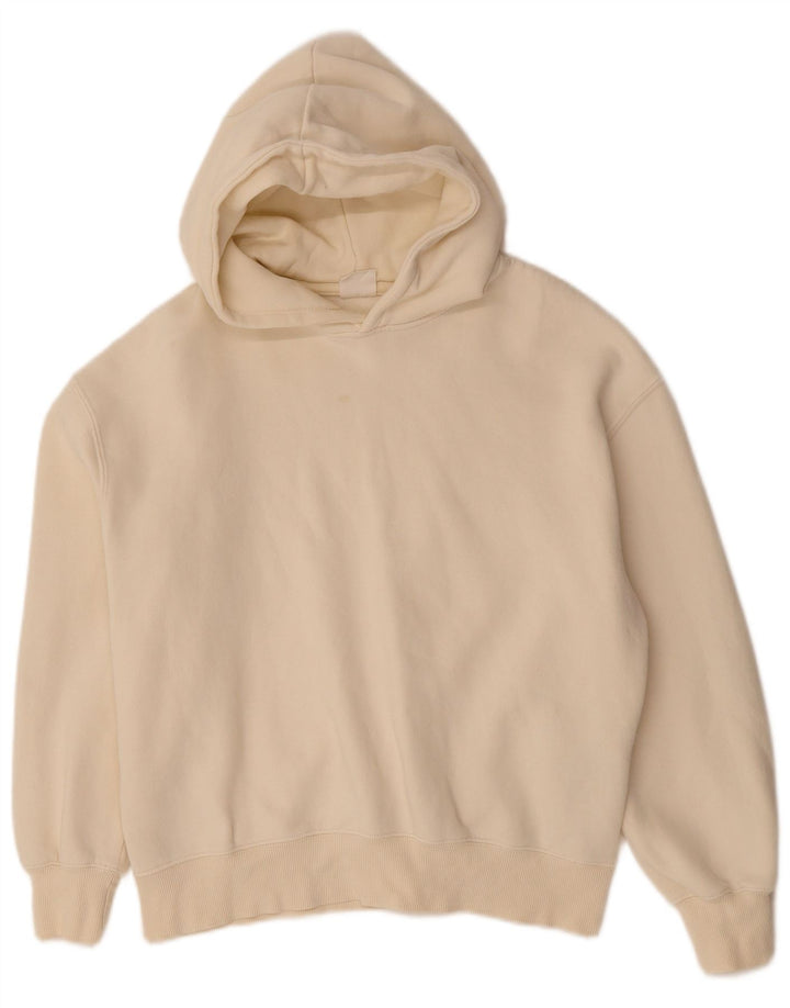 Maglia con cappuccio per ragazze ZARA 13-14 anni in cotone bianco sporco