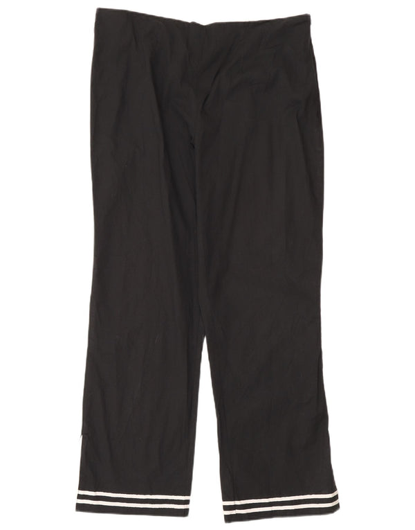 Pantaloni casual da donna Laura Ashley UK 12 medi W30 L26 a righe nere