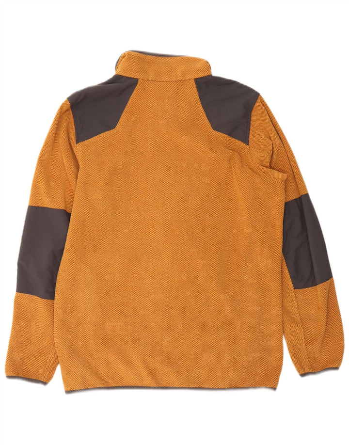 Giacca in pile da uomo Columbia in poliestere color block arancione medio