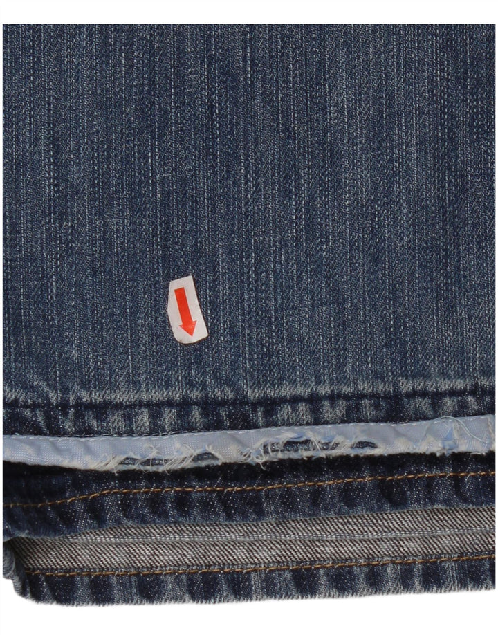 REPLAY Mens Straight Jeans W32 L32 Blue Cotton