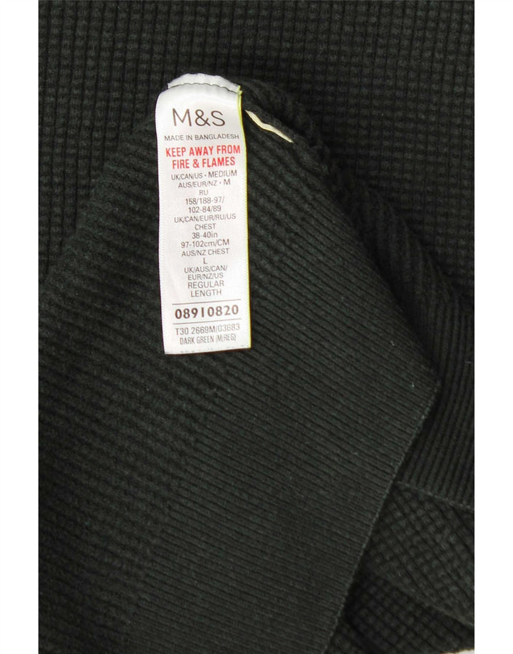 Maglione maglione girocollo da donna Marks & Spencer UK 14 Verde medio
