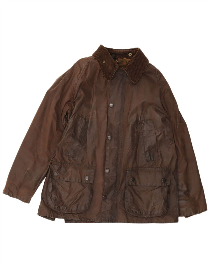 BARBOUR Giacca da uomo in cotone cerato Bedale UK 38 Marrone medio