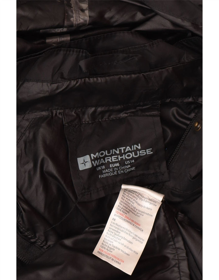 Impermeabile oversize con cappuccio da donna Mountain Warehouse UK 18 XL Nylon nero
