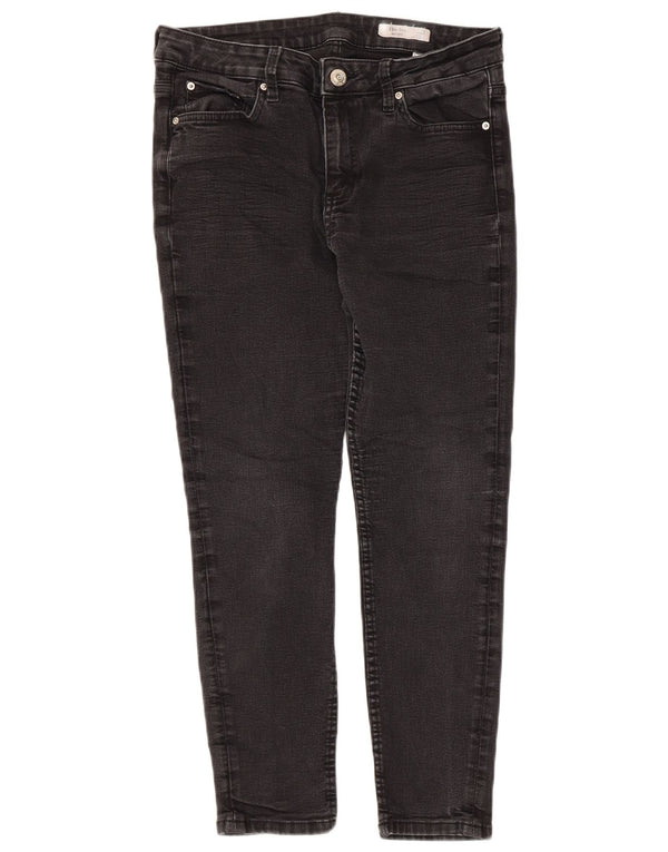 Jeans skinny Marks & Spencer da donna The Ivy Crop UK 14 Large W32 L24 Nero