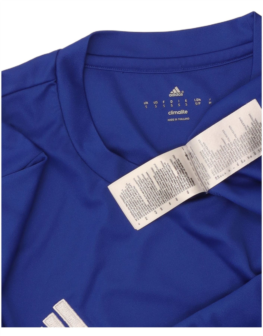 T-shirt ADIDAS Climalite da uomo piccola in poliestere blu