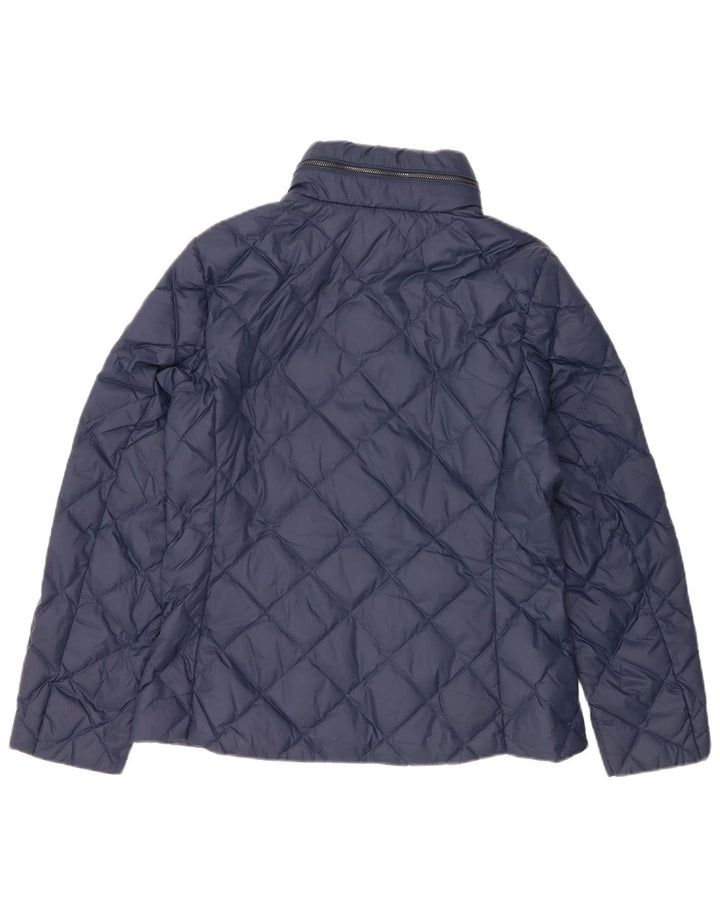 Giacca imbottita trapuntata da donna Marks & Spencer UK 12 medio blu navy
