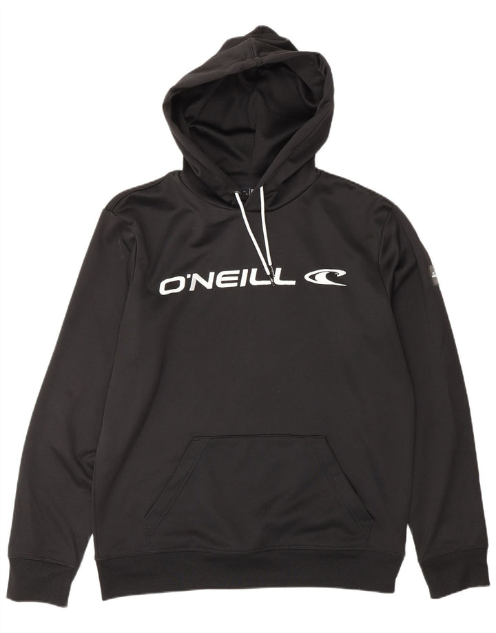 Maglione con cappuccio grafico da uomo O'NEILL piccolo in poliestere nero