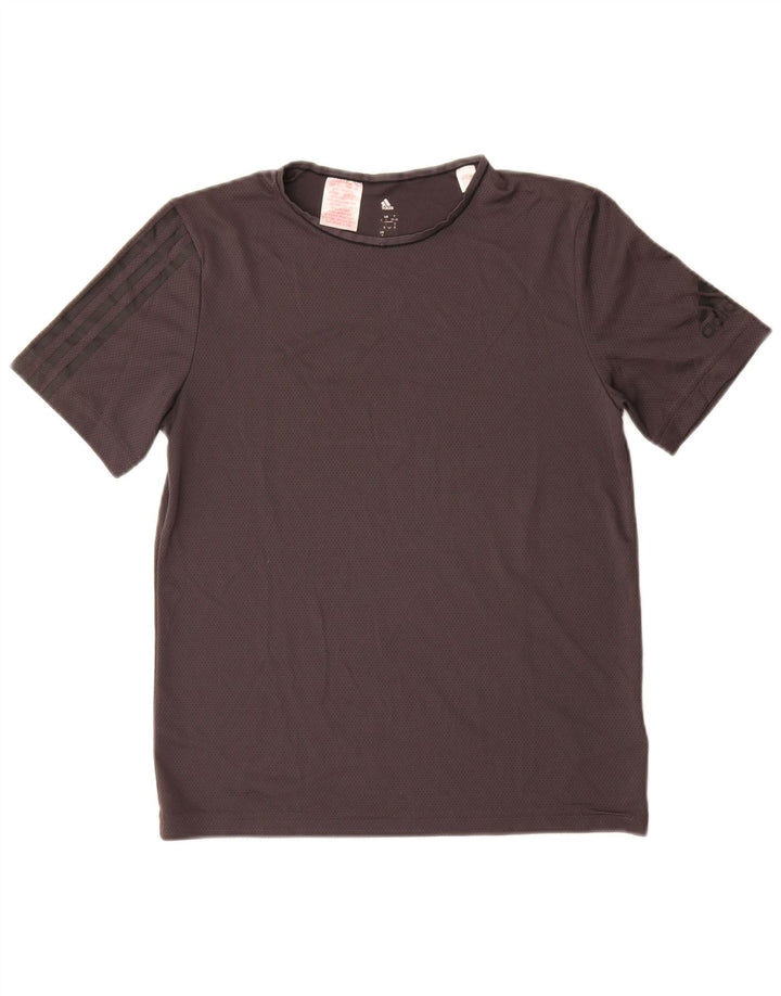T-shirt Adidas Climacool da donna Top UK 12 Poliestere grigio medio
