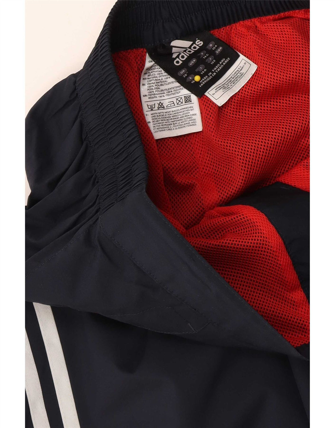 Pantaloni da tuta Adidas Capri da uomo medi in poliestere blu navy