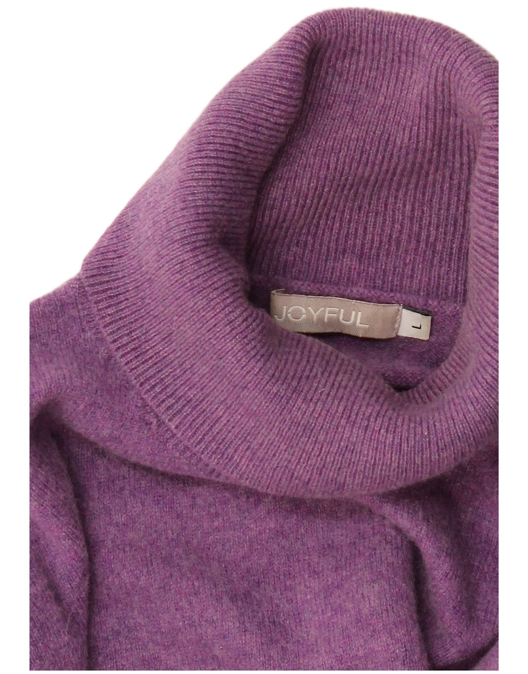 Maglione maglione collo alto da donna Joyful UK 14 grande viola